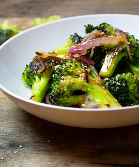 Pan-Roasted Broccoli with Tangy Grapefruit Vinaigrette