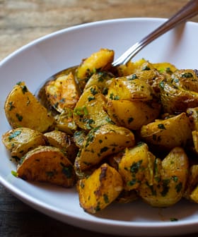 Roasted Potatoes with Garlic, Lemon, and Cilantro (Batata Hara)