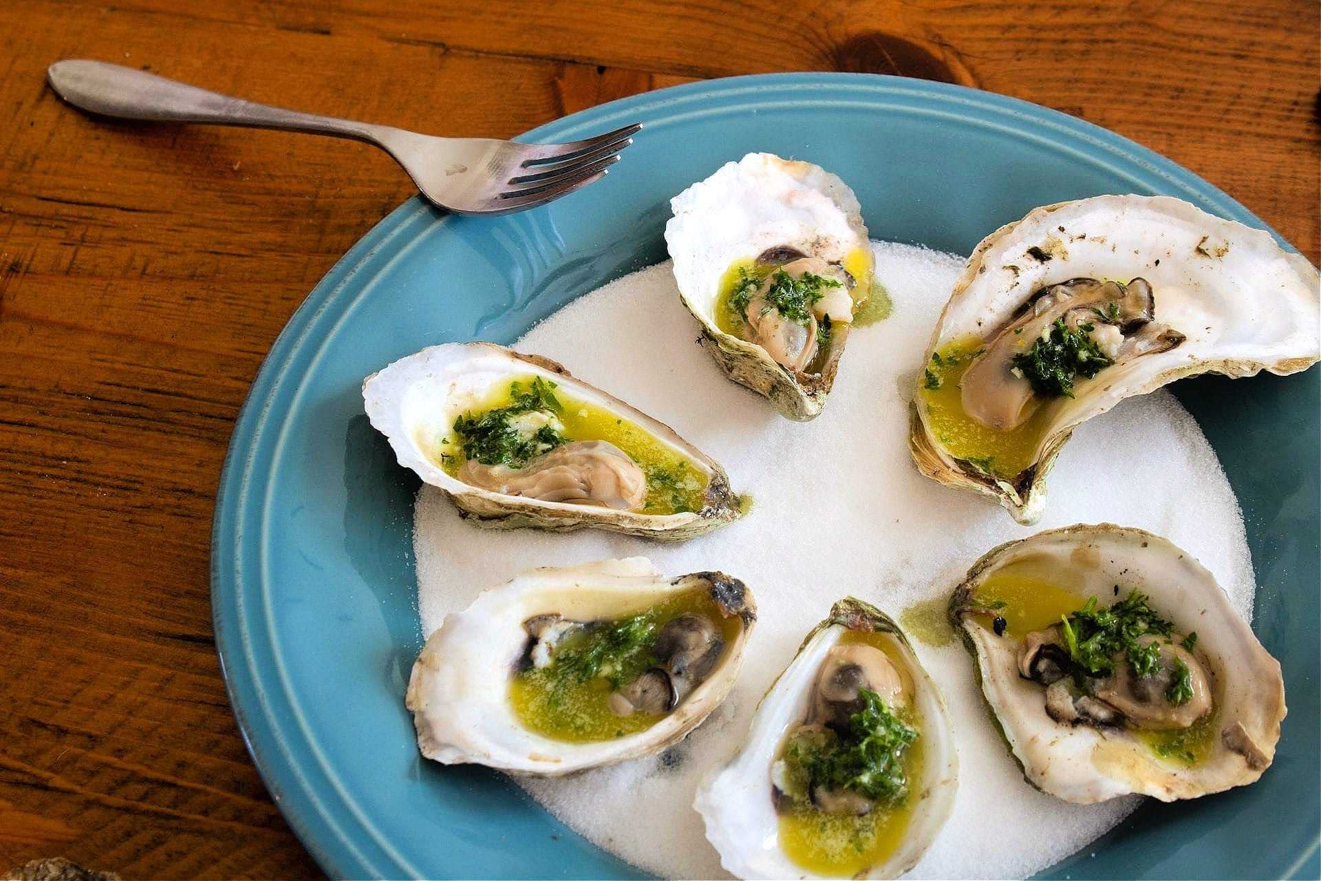 Grilled Oysters with Citrus and Olive Oil Gremolata