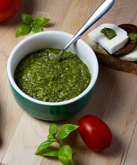 Olive Oil and Basil Pesto with Walnuts and Parmesan
