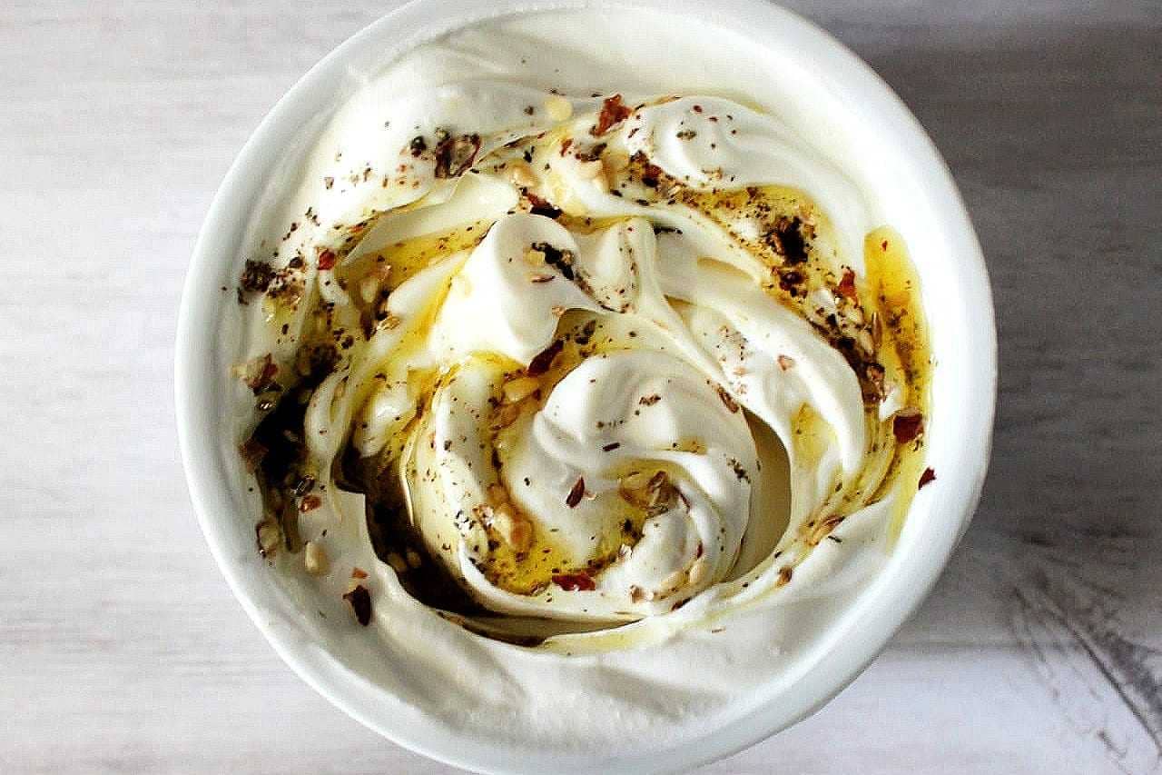 Labneh with Za'atar Spiced Olive Oil