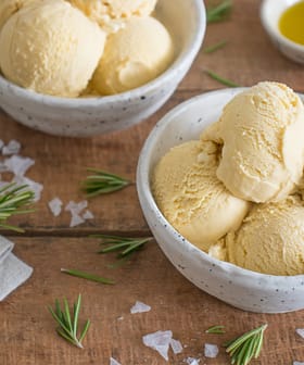 Salted Rosemary and Olive Oil Ice Cream