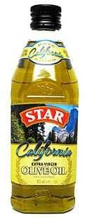 Bottle of Star California extra virgin olive oil with a yellow label and mountain graphic. - Olive Oil Times