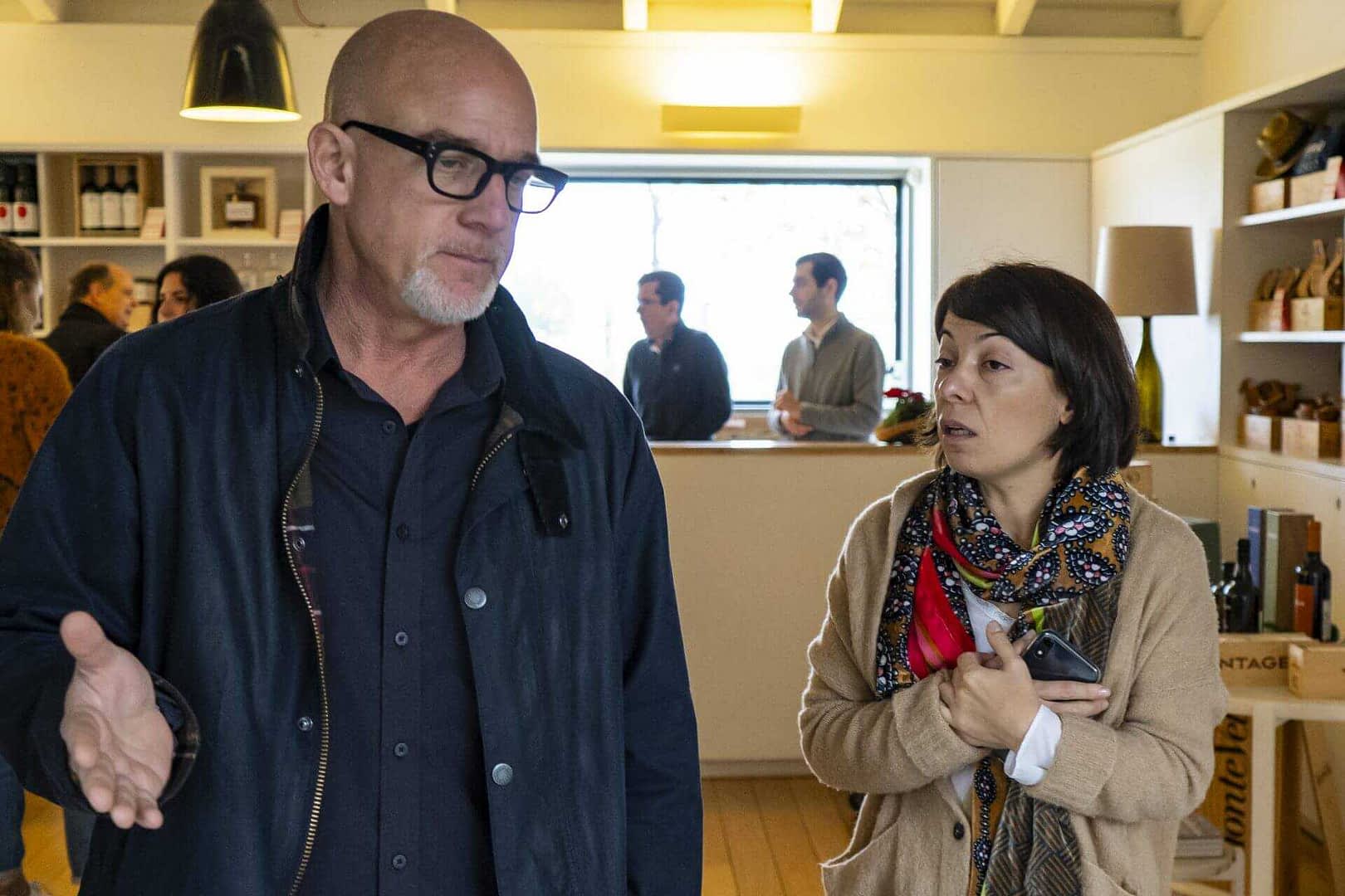 Curtis Cord with Ana Carrilho, production manager of Esporão Azeites in Alentejo, Portugal