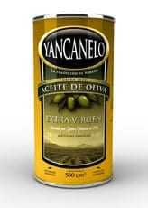 Can of Yancanelo extra virgin olive oil with a yellow and black design. - Olive Oil Times