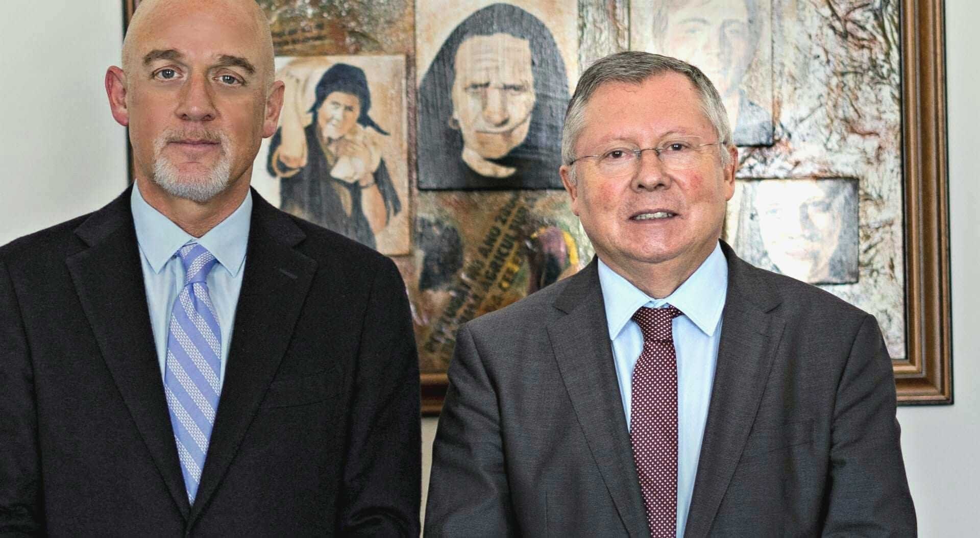 Curtis Cord with Portugal Agriculture Secretary Luis Vieira