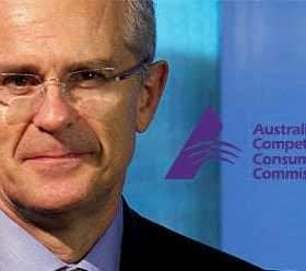 A man in a suit with glasses, next to the Australian Competition and Consumer Commission logo. - Olive Oil Times