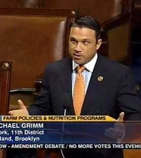 Representative Michael Grimm speaking during a session in the U.S. House of Representatives. - Olive Oil Times