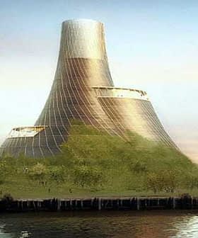 Conceptual design of a biomass power plant with a unique structure and greenery. - Olive Oil Times