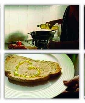 Various images depicting the use of olive oil in cooking and serving. - Olive Oil Times