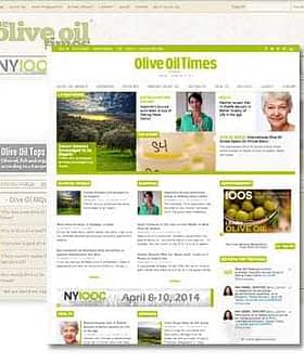 Screenshot of the Olive Oil Times website featuring articles and images related to olive oil. - Olive Oil Times