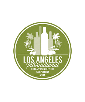 Logo for the Los Angeles International Extra Virgin Olive Oil Competition featuring bottles and olive branches. - Olive Oil Times