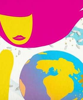 Illustration of a woman with pink hair holding a colorful globe depicting the Earth. - Olive Oil Times