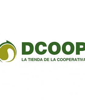 Animated logo of DCOOP featuring a green and yellow design with text. - Olive Oil Times