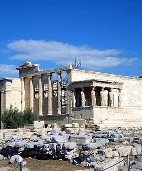 Erechtheion temple with columns and Caryatids on the Acropolis in Athens, Greece. - Olive Oil Times