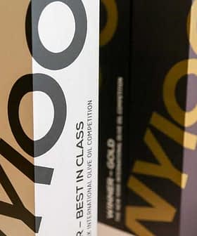 Packaging design for an olive oil competition with bold text stating 'Best in Class'. - Olive Oil Times