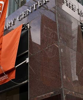 Exterior view of the International Culinary Center with banners on the facade. - Olive Oil Times