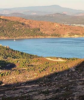 A coastal landscape featuring hills, trees, and a body of water under a clear sky. - Olive Oil Times