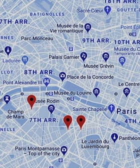 Detailed map of Paris showing various arrondissements and notable landmarks. - Olive Oil Times