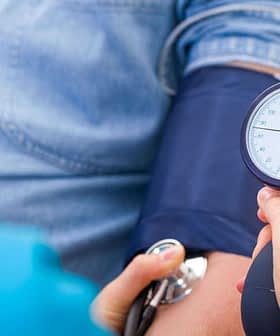 A healthcare professional measuring blood pressure using a sphygmomanometer on a patient's arm. - Olive Oil Times