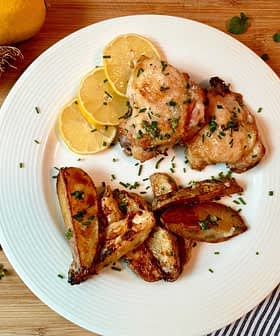 Garlicky Greek Chicken and Potatoes