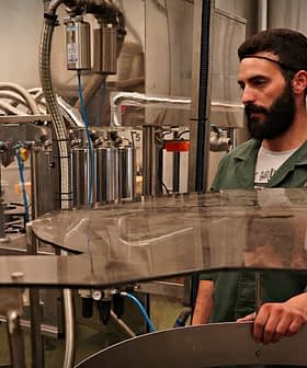 A man with a beard overseeing machinery in an oil production facility. - Olive Oil Times