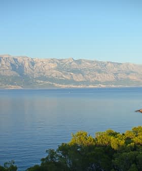 A coastal view featuring mountains in the background and calm water in the foreground. - Olive Oil Times