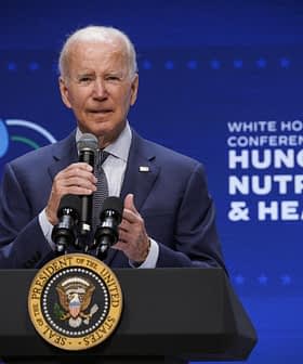 Joe Biden speaking at a podium during the White House Conference on Hunger, Nutrition, and Health event. - Olive Oil Times