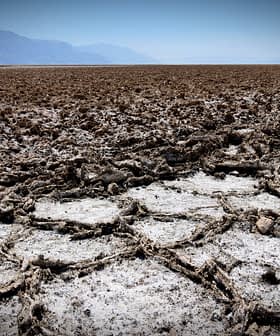 Dry, cracked salt flats with a barren landscape and distant mountains in the background. - Olive Oil Times