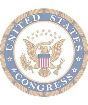 Sello del Congreso de los Estados Unidos con un águila y estrellas en un diseño circular. Olive Oil Times