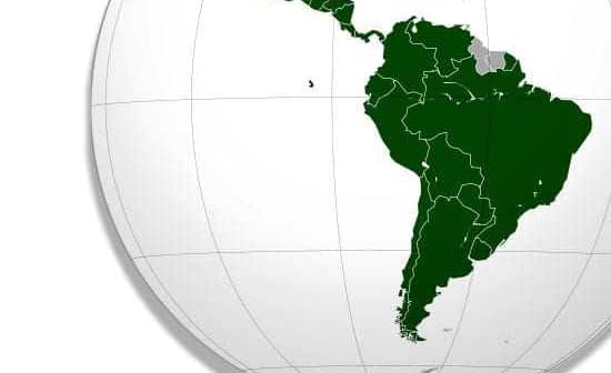 Map highlighting the countries of Latin America in green on a globe. - Olive Oil Times