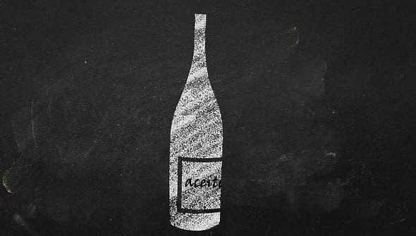 Illustration of a vinegar bottle with the label 'Aceto' on a black background. - Olive Oil Times
