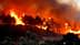 Chamas intensas engolfam árvores em um incêndio florestal, com fumaça subindo no ar. - Olive Oil Times