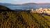 Vue aérienne d'une ville côtière avec des bâtiments et des collines couvertes de verdure. - Olive Oil Times