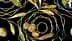 Watercolor illustration of olive branches and olives on a dark background with geometric shapes. - Olive Oil Times