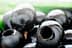 Vista ravvicinata di olive nere lucide con fori visibili e superfici lisce. - Olive Oil Times