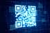 Plavi QR kod prikazan na digitalnoj pozadini s elementima binarnog koda. - Olive Oil Times