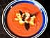 Salmorejo (gekühlte Tomatensuppe mit Kräuterolivenöl)