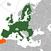Map of Europe with Morocco highlighted in orange and the rest of Europe in green. - Olive Oil Times