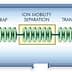 Diagram illustrating the process of ion mobility separation in a scientific instrument. - Olive Oil Times