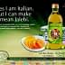 Advertisement for Leonardo Pomace Olive Oil featuring a bottle and jalebi dessert. - Olive Oil Times