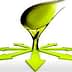 Graphic representation of olive oil pouring with arrows pointing in various directions. - Olive Oil Times