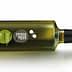 A green glass bottle of extra virgin olive oil with a label and a black cap. - Olive Oil Times