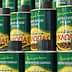 Row of green cans of Kyklopas extra virgin olive oil with yellow labels and Greek text. - Olive Oil Times