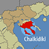 Map highlighting the Chalkidiki region in northern Greece with surrounding areas in neutral colors. - Olive Oil Times