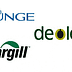 Logos of Bunge, Cargill, and Deoleo displayed together in a single image. - Olive Oil Times