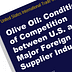Cover of a report titled 'Olive Oil: Conditions of Competition between U.S. and Major Foreign Supplier Industries'. - Olive Oil Times