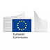 Logo of the European Commission featuring a blue background with yellow stars and stylized building outlines. - Olive Oil Times