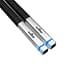 Black chopsticks with silver ends and blue LED lights for illumination. - Olive Oil Times