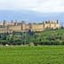 View of the medieval fortress of Carcassonne surrounded by greenery in France. - Olive Oil Times
